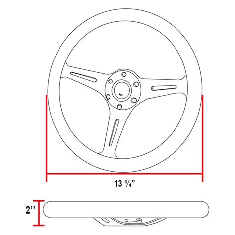 Spec D® 3 Spoke Wooden Steering Wheel With Splash Of Color Grip