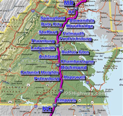 Directions To Highway 95 North Map Of Upstate New York