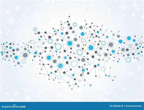 Technical Network Abstract Background Stock Vector Illustration Of