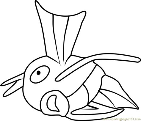 Magikarp Pokemon Go Coloring Page Free Pokémon Go Coloring Pages