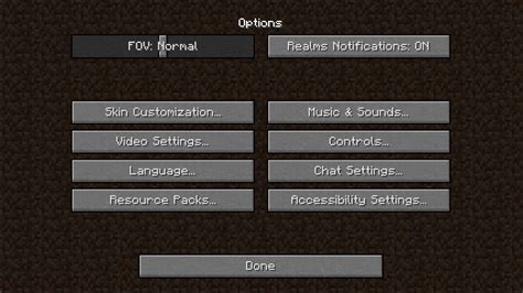 Options Official Minecraft Wiki