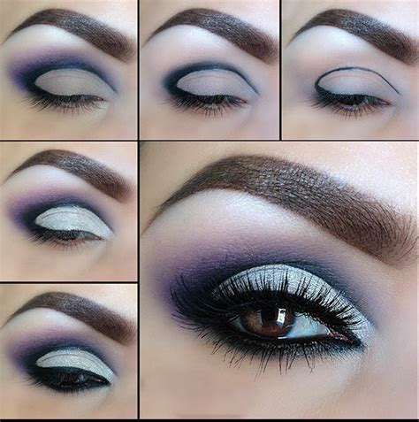 Black And Grey Smokey Eye Makeup