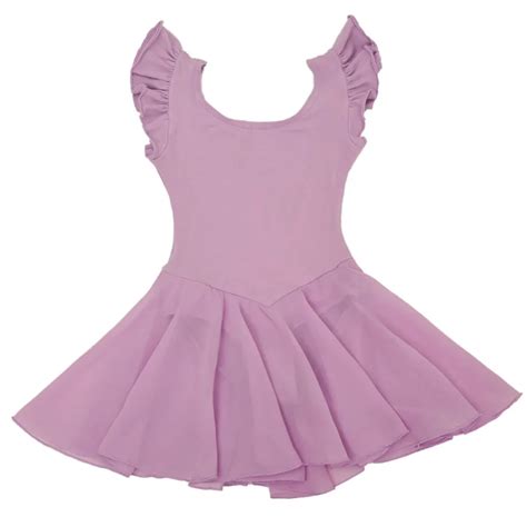 Girls Short Sleeve Purple Leotard Ballet Dancewear Cotton Spandex