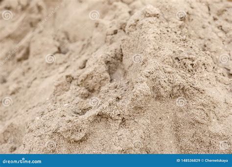 Textured Sandy Soil Surface As Background Stock Image Image Of