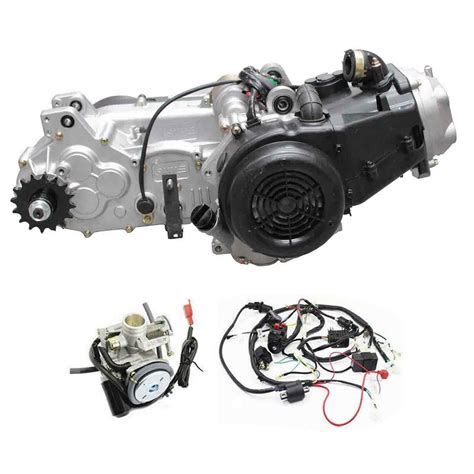 150cc Gy6 Atv Go Kart Engine Motor Internal Reverse Wiring Carby Full