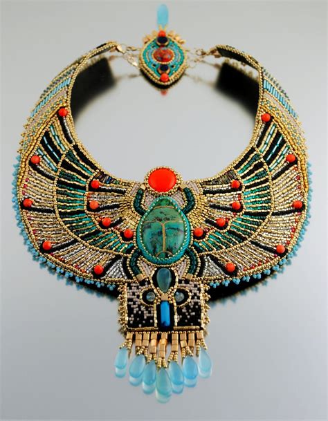 Magnificent Egyptian Scarab Necklace By Doro Soucy Luxvivensfashion On