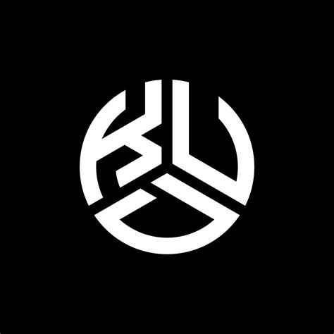 Kud Letter Logo Design On Black Background Kud Creative Initials