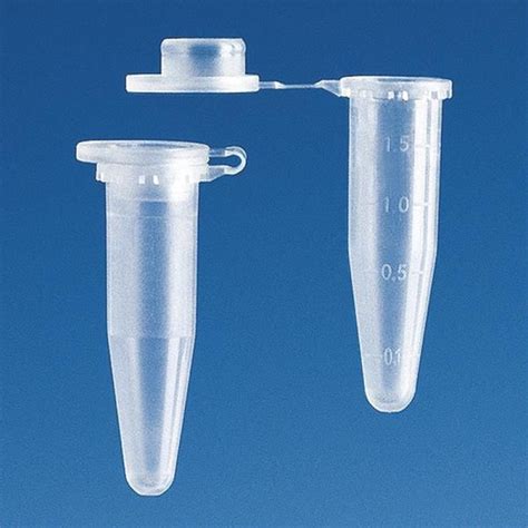 BRAND 1.5 mL Microcentrifuge Tubes, Clear, Bag of 500 Tubes