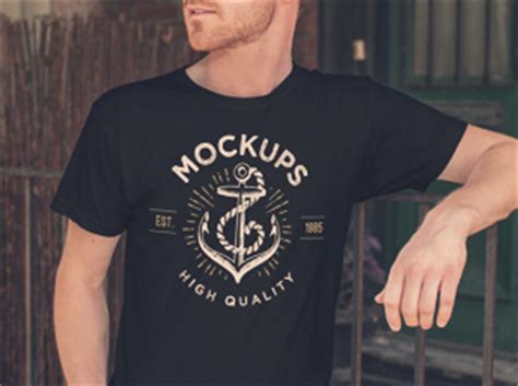 It has a lot of elements which can be changed to fit your need, piping color, garment color, texture and the tag. Men's T-Shirt MockUp | GraphicBurger