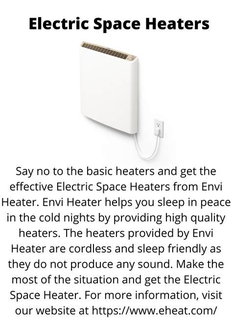 Electric Space Heaters - Envi Heater - Page 1 - 1 | Flip PDF Online