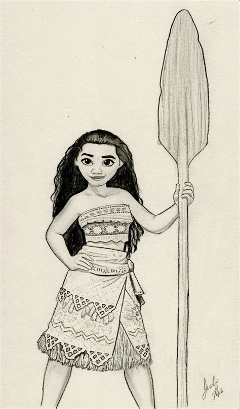 Amzn.to/2w15lfx follow along to learn how to draw this super cute disney baby princess moana step by step easy. Moana (Disney Graphite Drawing) by julesrizz on DeviantArt