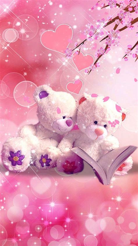 Cute Pink Teddy Bear Wallpapers For Mobile Wallpaper Cave Vlr Eng Br