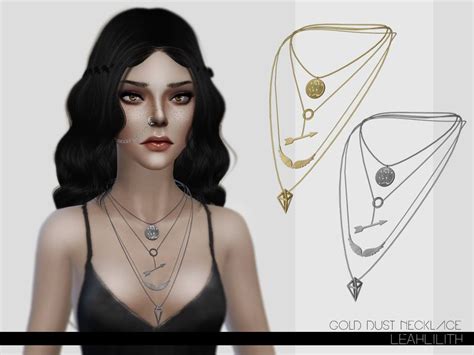 Gold Dust Necklace Found In Tsr Category Sims 4 Female