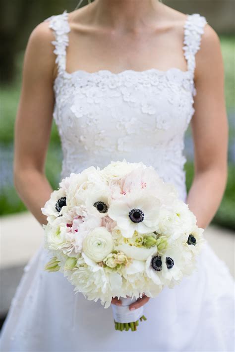 Tight Compact Bridal Bouquet At Chicago Wedding At The Peninsula