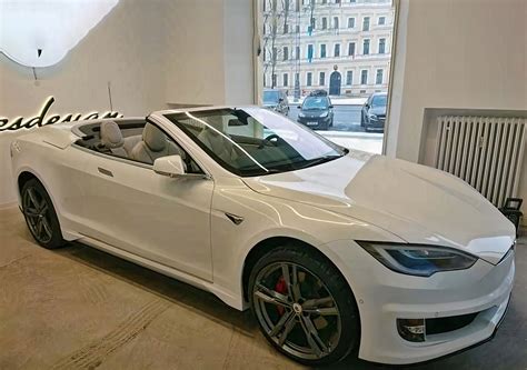 Custom Two Door Tesla Model S Convertible Might Be Worlds First