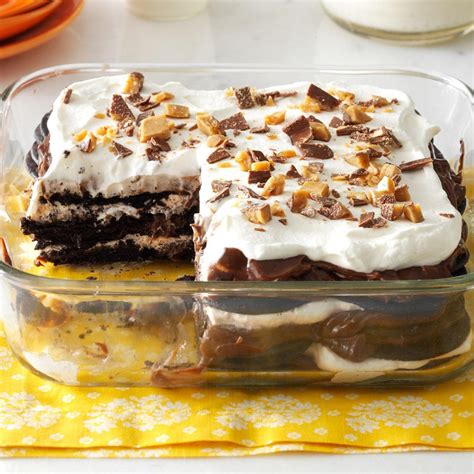 Double Chocolate Toffee Icebox Cake Recipe How To Make It Taste Of Home