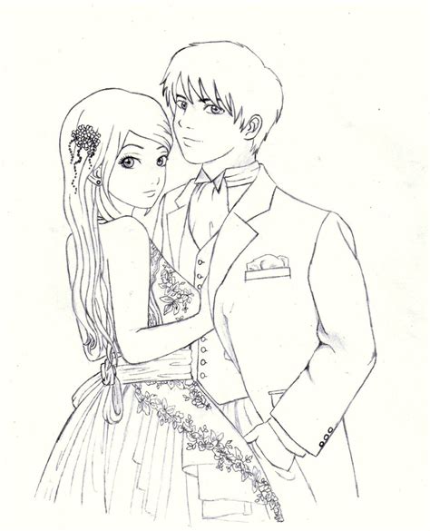 Love Couple Anime Drawing