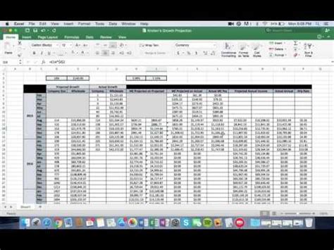Even as your sales forecast spreadsheet will use information from previous events to forecast the future, you will also. Detailed Revenue Projection Spreadsheet - YouTube