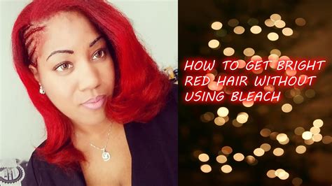 How To Get Bright Red Hair Without Using Bleach Loreal Hicolor