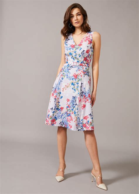 Robbie Floral Fit And Flare Dress Phase Eight