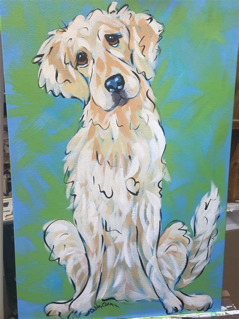 Dog Art Dog Painting Dog Portrait Whimsical Dog Custom Painting