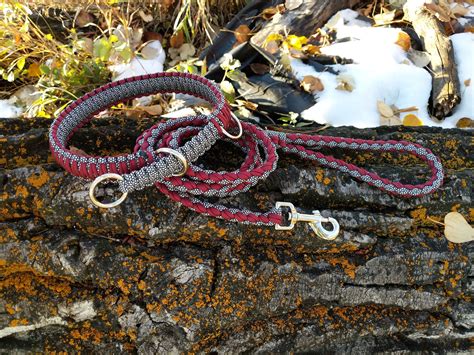 Braided paracord is much safer to use as a leash or collar. Paracord Leash and Collar Set - Matching Rope Martingale Dog Collar with Rope Style Leash by ...