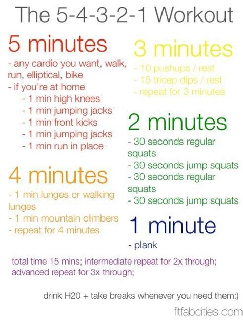 15 Minute Workout 15 Minute Workout Fitness Body Exercise