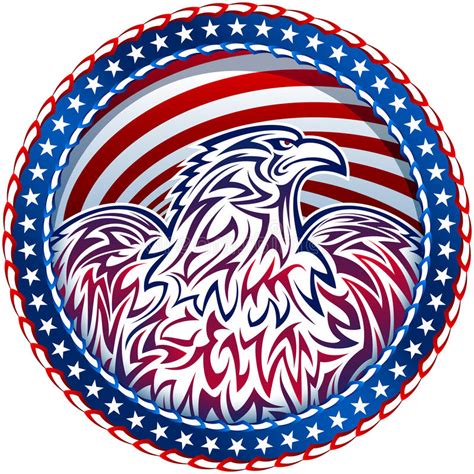 Eagle Silhouette American Flag Stock Illustrations 689 Eagle