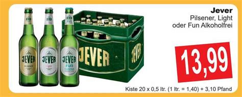 Jever Pilsener, Light Oder Fun Alkoholfrei Angebot bei Getranke Gobel