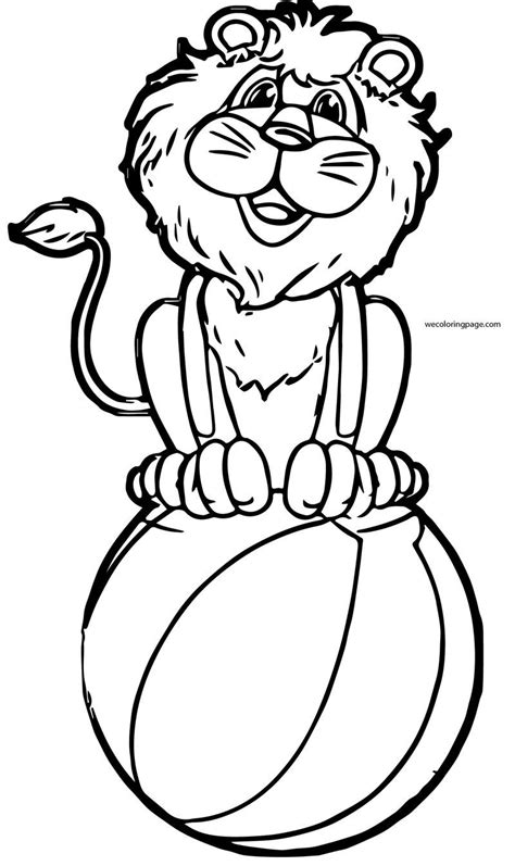 Lion Circus Animals Coloring Page 001 Lion Coloring Pages Animal