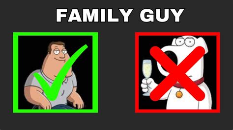 The ULTIMATE Family Guy TIER LIST - YouTube