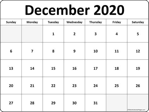 March 2021 monthly calendar for the united states with american holidays. December 2020 blank calendar templates.