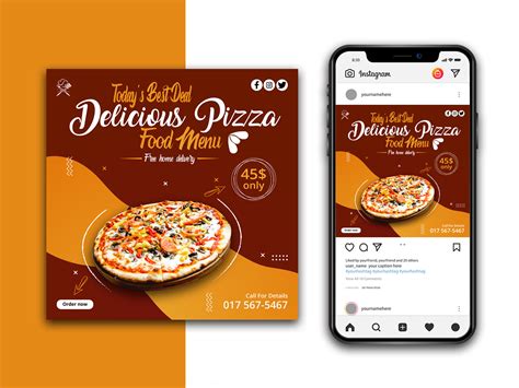 Pizza Banners Instagram Template Uplabs
