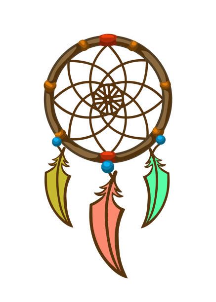 Best Cartoon Of The A Dreamcatcher Illustrations Royalty Free Vector