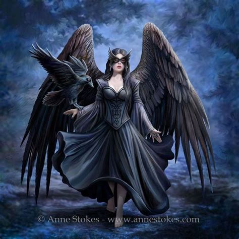New Artwork From The Amazing Anne Stokes Raven Anne Stokes Art Fantasy Art Angels Gothic