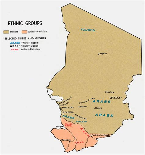Carte Ethnographique Du Tchad