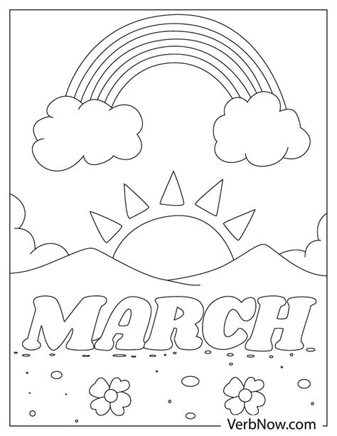 Free MARCH Coloring Pages & Book for Download (Printable PDF) - VerbNow