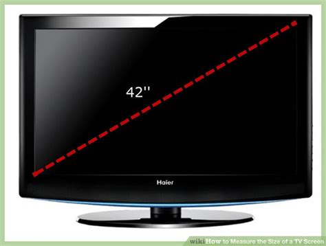 How To Measure The Size Of A Tv Screen 7 Steps With Pictures
