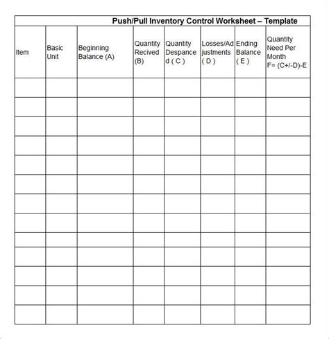 Stock Inventory Templates 12 Free Xlsx Docs And Pdf Formats Samples