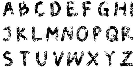 Hand Drawn Doodle Font Set Of Sketch Alphabet Hand Drawn Typography