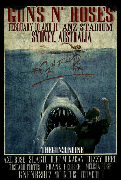 Guns N Roses NotInThisLifeTime Tour Sydney 10 E 11 Febbraio 2017
