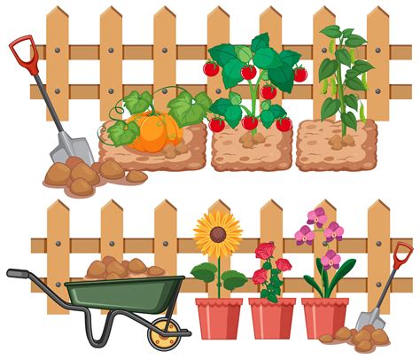 Vegetable Garden Illustrations Royalty Free Vector Graphics Amp Clip