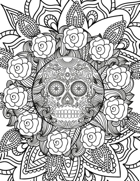 Adult Halloween Coloring Pages Coloring Home