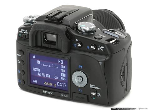 Sony Alpha Dslr A100 Review Digital Photography Review