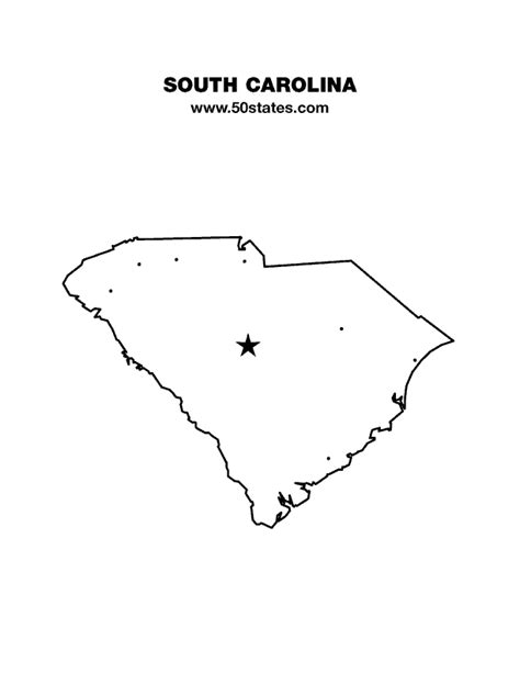 South Carolina Map 50states