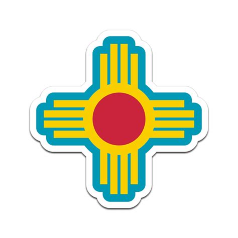 Zia Sun Symbol Vinyl Sticker Decal New Mexico Nm Santa Fe Albuquerque
