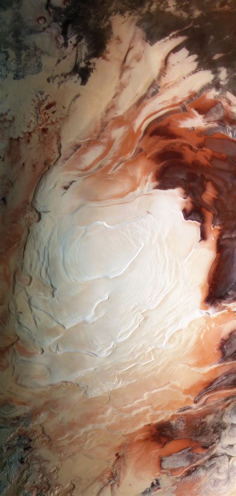 The South Pole Of Mars Shows That The Red Planet Isnt