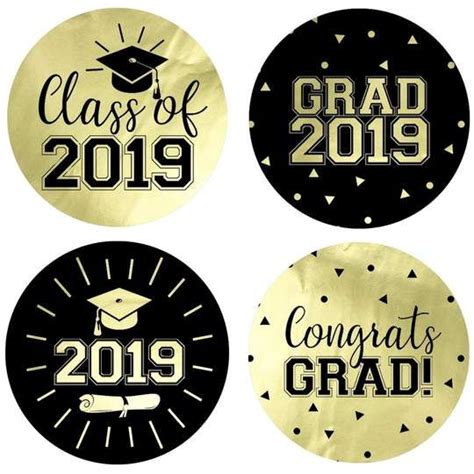 Gold Graduation Party Supplies For The Class Of 2019 Black And Gold