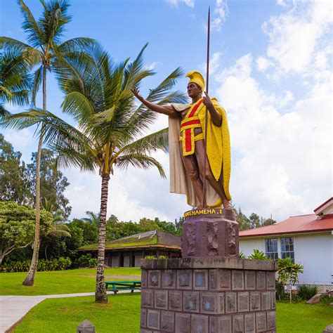 Kapaau King Kamehameha Statue In Kapaau Big Island Hi