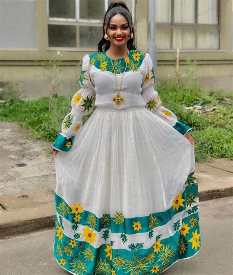 Ethiopian Traditional Dress Eritrean Dress Habesha Kemis